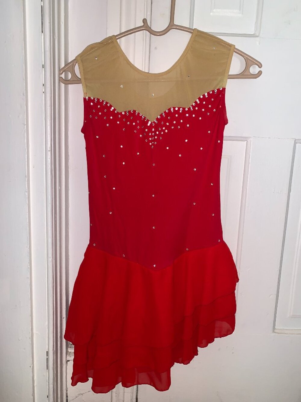 Red Figure Skating Dress